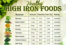 Potraviny s vysokým obsahem železa